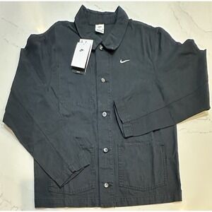 NWT - Nike Life Black Chore Coat - Unlined - Black - Men's Small -‎ DQ5184-010